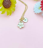 Gold Japanese Cherry Blossom Necklace, Gold Sakura Flower Necklace, Japanese Girlfriends Gift, N5158A
