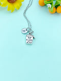 Dental Floss Charm Necklace – Unique Gift for Dentists & Hygienists, N185N