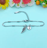 Guardian Angel Wing Charm Bracelet Sympathy Gift & Everyday Reminder, N1547C
