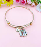 Lucky Elephant Charm Bracelet, Strength Wisdom Gift, B549