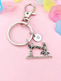 Anchor Charm Keychain, Nautical Ocean Jewelry Strength Stability Gift, N6463