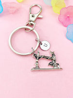 Anchor Charm Keychain, Nautical Ocean Jewelry Strength Stability Gift, N6463