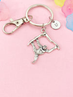 Monkey Charm Keychain Playful Animal Accessory for Bags & Keys, N6464