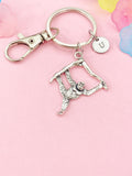 Monkey Charm Keychain Playful Animal Accessory for Bags & Keys, N6464