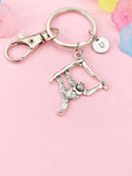 Monkey Charm Keychain Playful Animal Accessory for Bags & Keys, N6464