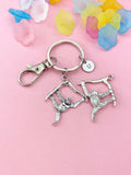 Monkey Charm Keychain Playful Animal Accessory for Bags & Keys, N6464