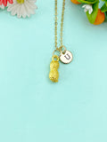 Gold Peanut Charm Necklace, N6603