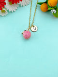 Gold Sweet Litchi Fruit Charm Necklace, N6609