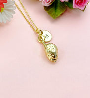 Gold Potato Charm Necklace – Cute Jewelry Gift for Food Lovers, N5208B