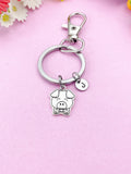Silver Pig Charm Keychains, N6402