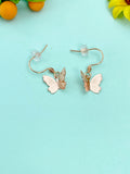 Gold Butterfly Charm Earrings, N2770G