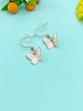 Gold Butterfly Charm Earrings, N2770G