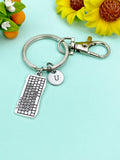 Silver Computer Keyboard Charm Keychain, N5804K