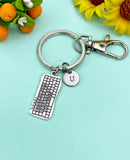 Silver Computer Keyboard Charm Keychain, N5804K