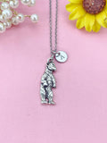 Bear Charm Necklace– Forest Animal Jewelry Gift, N6474N