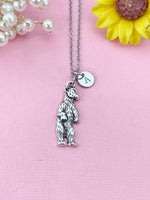 Bear Charm Necklace– Forest Animal Jewelry Gift, N6474N