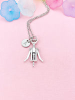 Wine Opener Necklace – Corkscrew Pendant for Sommeliers & Hosts, N6478