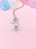 Wine Opener Necklace – Corkscrew Pendant for Sommeliers & Hosts, N6478