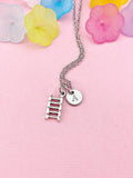 Ladder Charm Necklace – Symbolic Jewelry for Builders & Firefighters, N6483