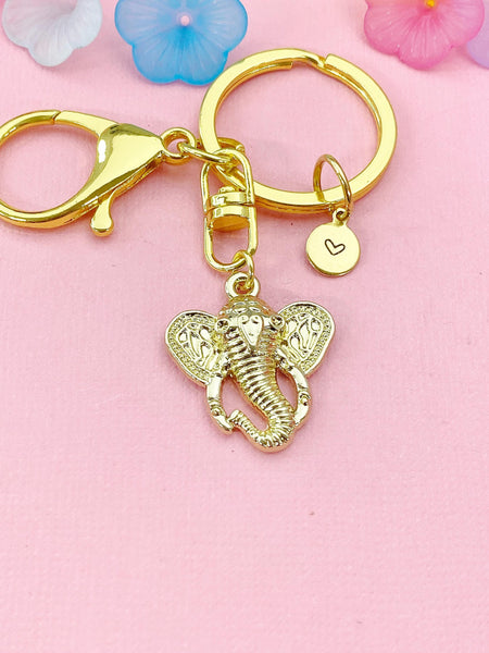 Elephant Charm Keychain – Strength Wisdom Gift for Animal Lovers, N6486