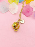 Globe Charm Necklace – Gift for Professionals, Graduates and Dreamers, N6489