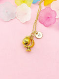 Globe Charm Necklace – Gift for Professionals, Graduates and Dreamers, N6489