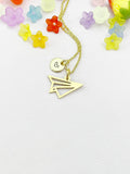 Paper Airplane Charm Necklace, N6496