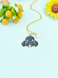 Gold Cute Dog Charm Necklace, N5908