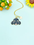 Gold Cute Dog Charm Necklace, N5908
