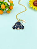 Gold Cute Dog Charm Necklace, N5908