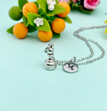 Pawn Chess Piece Necklace, Chess Piece in Option, N4191P