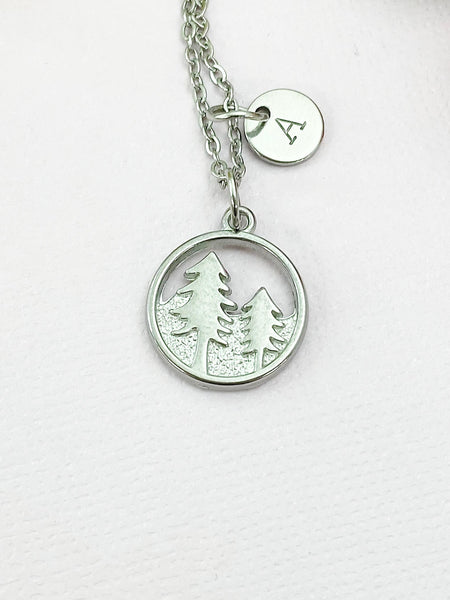 Forest Pine Tree Charm Necklace, N6500