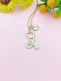Stethoscope Charm Necklace – Medical Jewelry Gift for Nurses, Doctors, EMTs & Healthcare Workers, N6513