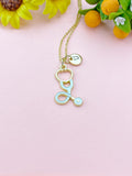 Stethoscope Charm Necklace – Medical Jewelry Gift for Nurses, Doctors, EMTs & Healthcare Workers, N6513
