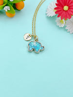 Gold Elephant Necklace – Dainty Animal Jewelry Gift for Women, Good Luck Charm, Minimalist Safari Pendant, N2609