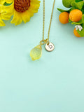Lemon Charm Necklace – Fresh Fruit Jewelry Gift for Women, Summer Accessory, Citrus Pendant for Nature Lovers, N5052
