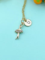 Ballet Dance Girl Charm Necklace – Dancer Jewelry Gift for Girls, Teens, Ballerinas & Dance Recital Celebrations, N6520