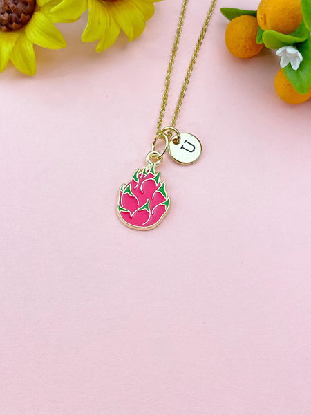 Dragon Fruit Pitaya Charm Necklace, N6524