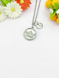 Crown Charm Necklace – Stainless Steel Silver Pendant Jewelry, N6503E