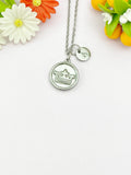 Crown Charm Necklace – Stainless Steel Silver Pendant Jewelry, N6503E