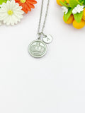 Crown Charm Necklace – Stainless Steel Silver Pendant Jewelry, N6503G