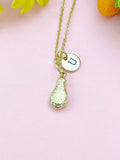 Chicken Leg Gold Charm Necklace, N6526