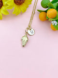 Ice Cream Cone Gold Charm Necklace, N6528