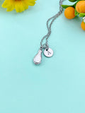 Chicken Leg Silver Charm Necklace, N6526S