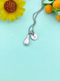 Chicken Leg Silver Charm Necklace, N6526S