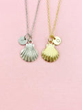 Shell Charm Necklace, Beach Ocean Lovers Jewelry Gifts, N6536