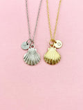 Shell Charm Necklace, Beach Ocean Lovers Jewelry Gifts, N6536