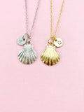 Shell Charm Necklace, Beach Ocean Lovers Jewelry Gifts, N6536