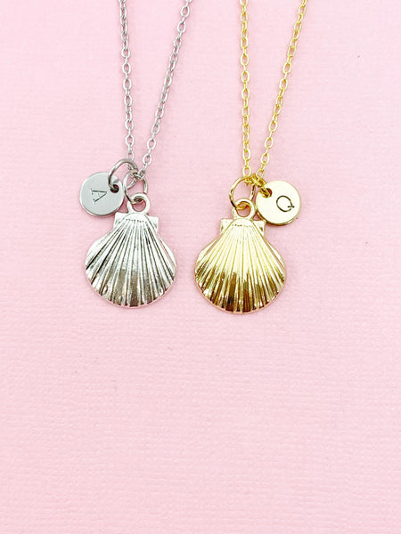 Shell Charm Necklace, Beach Ocean Lovers Jewelry Gifts, N6536
