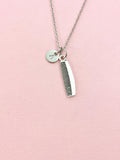 Comb Charm Silver Necklace, Hair Stylists Barbers Cosmetologists Jewelry Gifts, N6537
